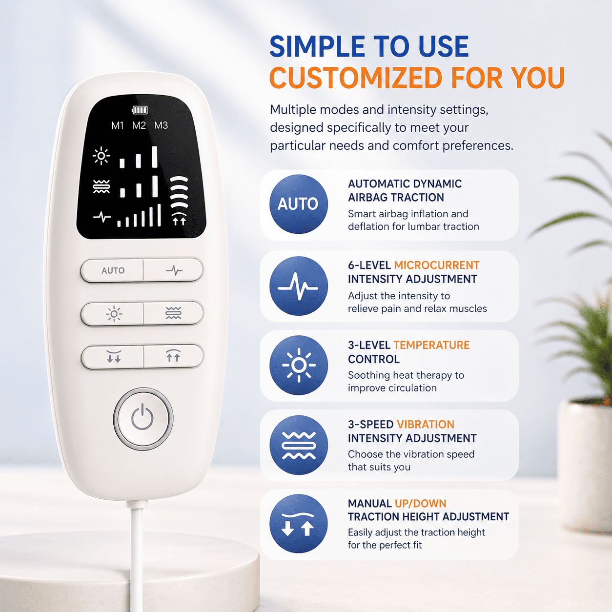 Acortix™Electric Lumbar Traction Massager