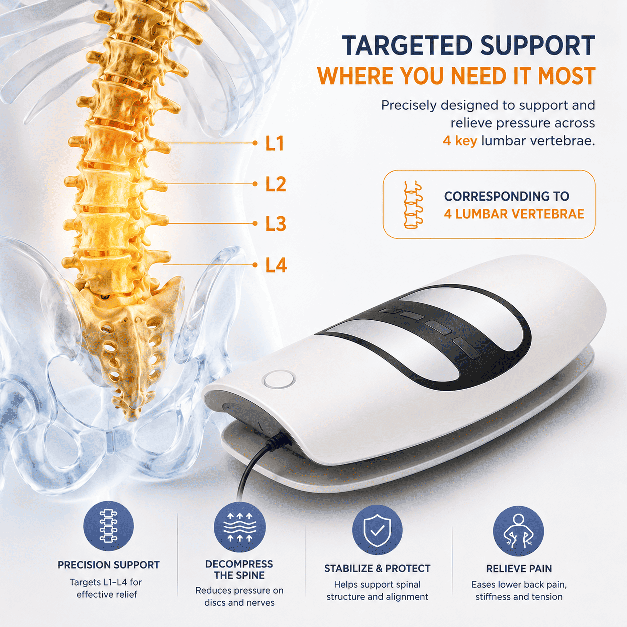 Acortix™Electric Lumbar Traction Massager