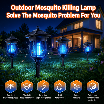 Acortix™Solar powered mosquito killing lawn lamp