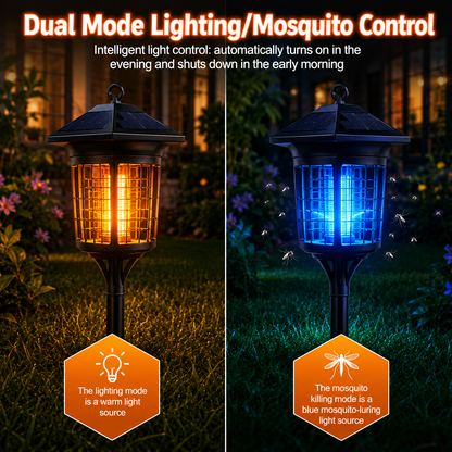 Acortix™Solar powered mosquito killing lawn lamp