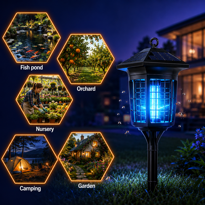 Acortix™Solar powered mosquito killing lawn lamp