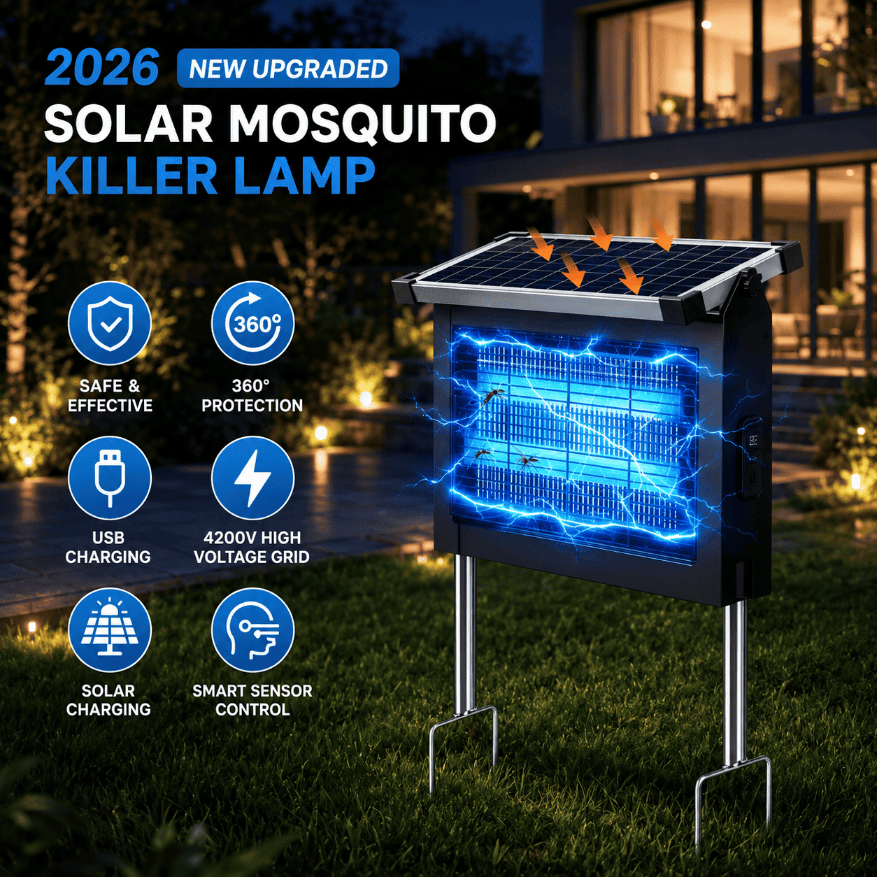 Acortix™Solar Bug Zapper