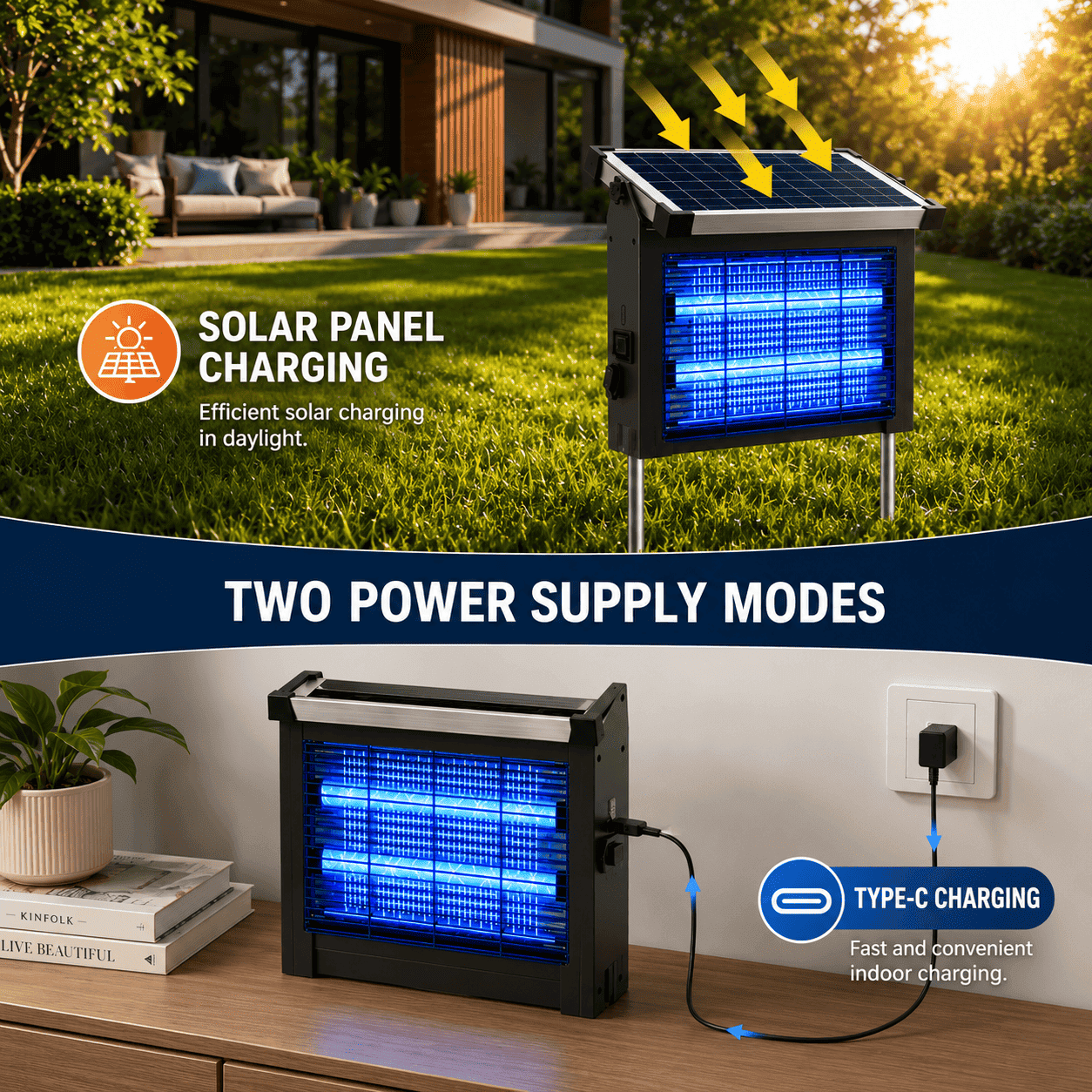 Acortix™Solar Bug Zapper
