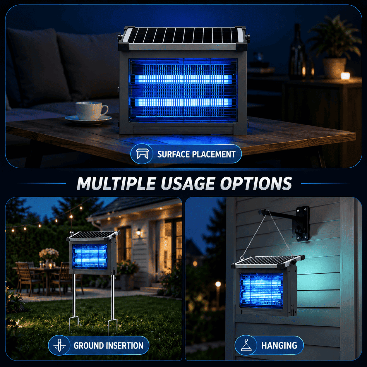 Acortix™Solar Bug Zapper