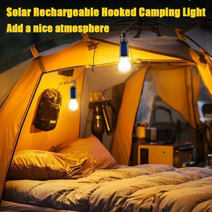 Acortix™Solar Rechargeable Hooked Camping Light 5pcs