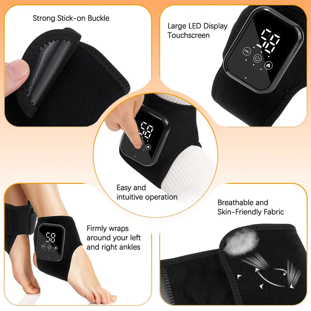 Acortix™Electric Ankle Brace with Heat & Vibration Massage